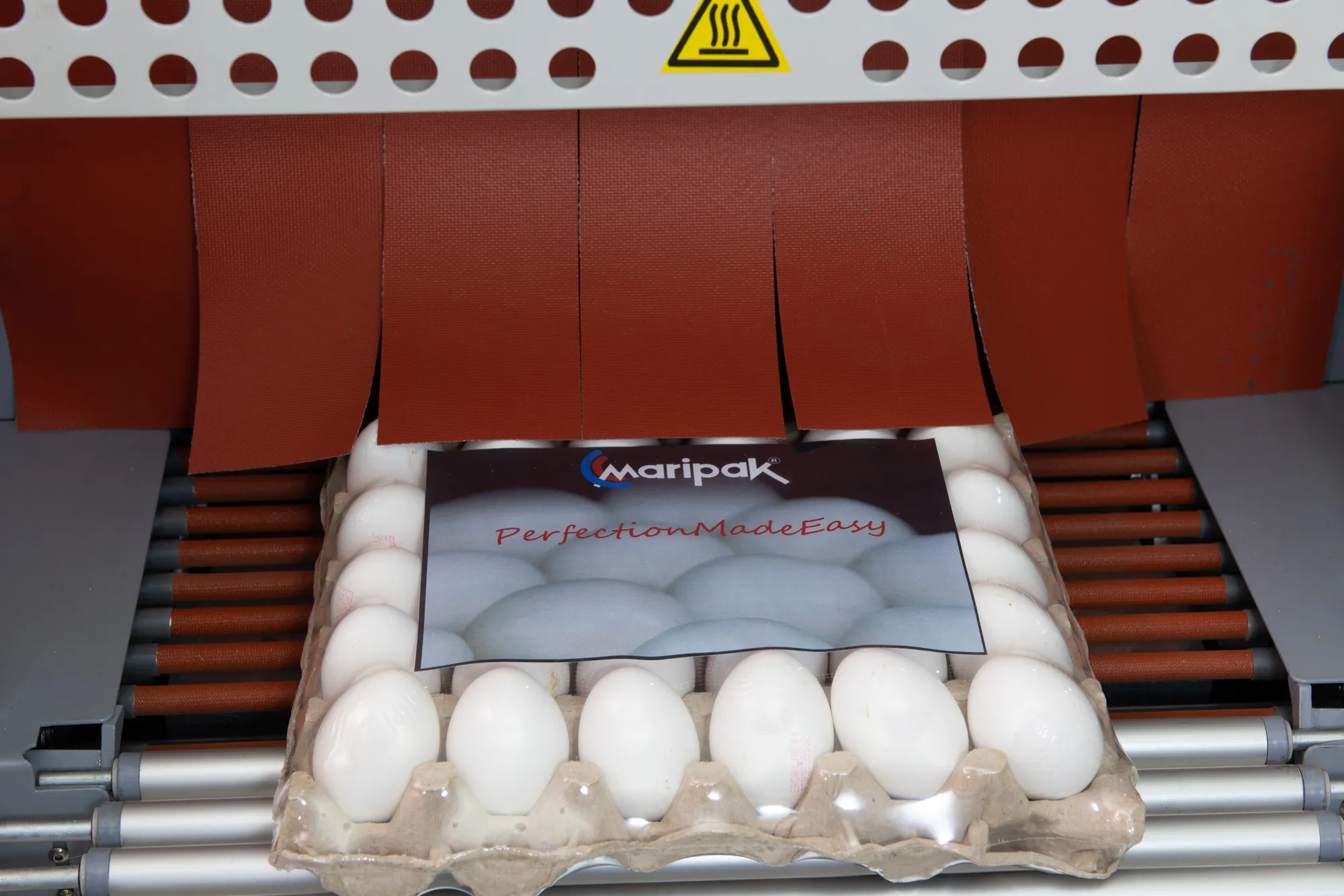 Maripak shrink tünel yumurta paketleme hattı