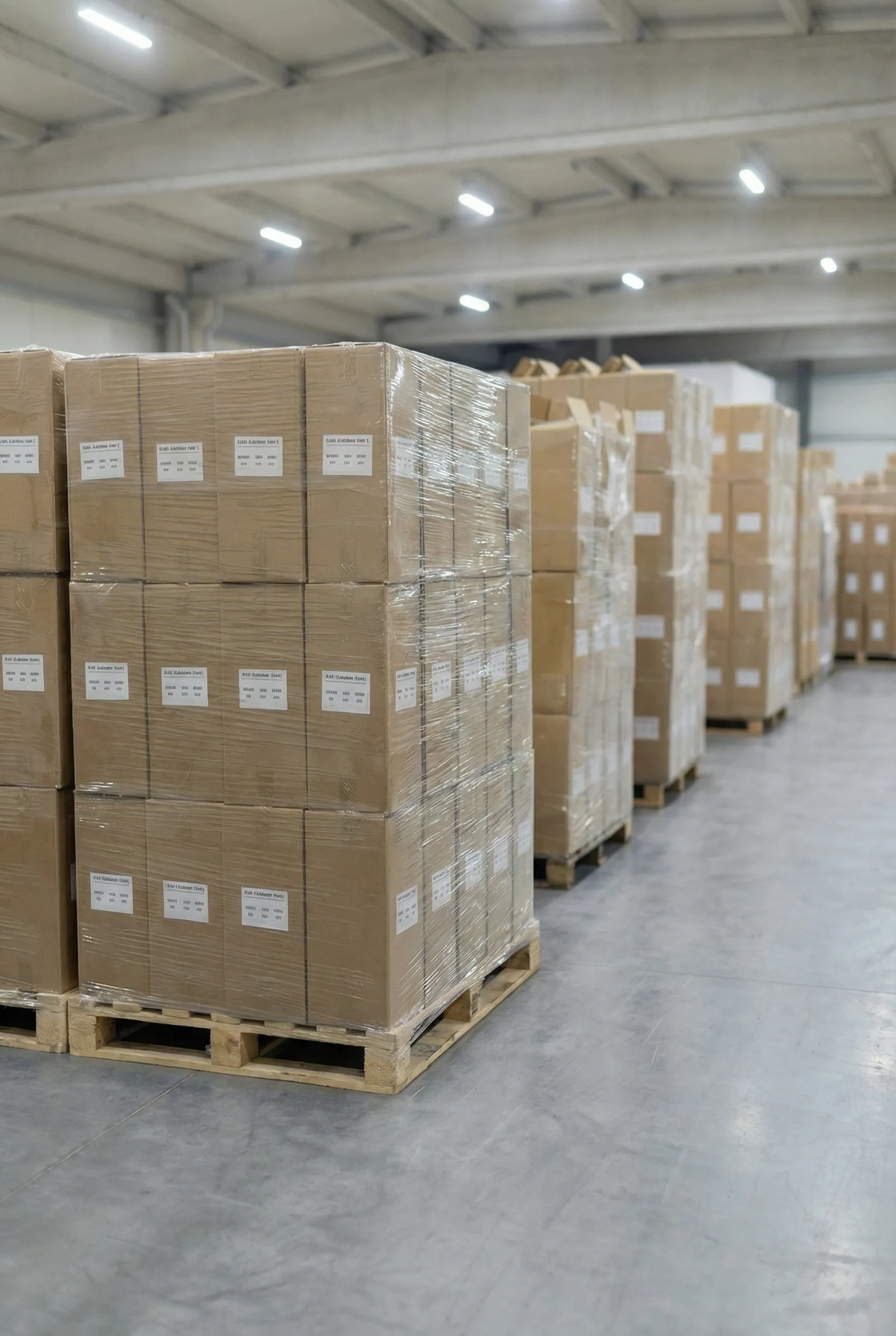 Anında sevkiyata hazır jumbo rulo stoğu.