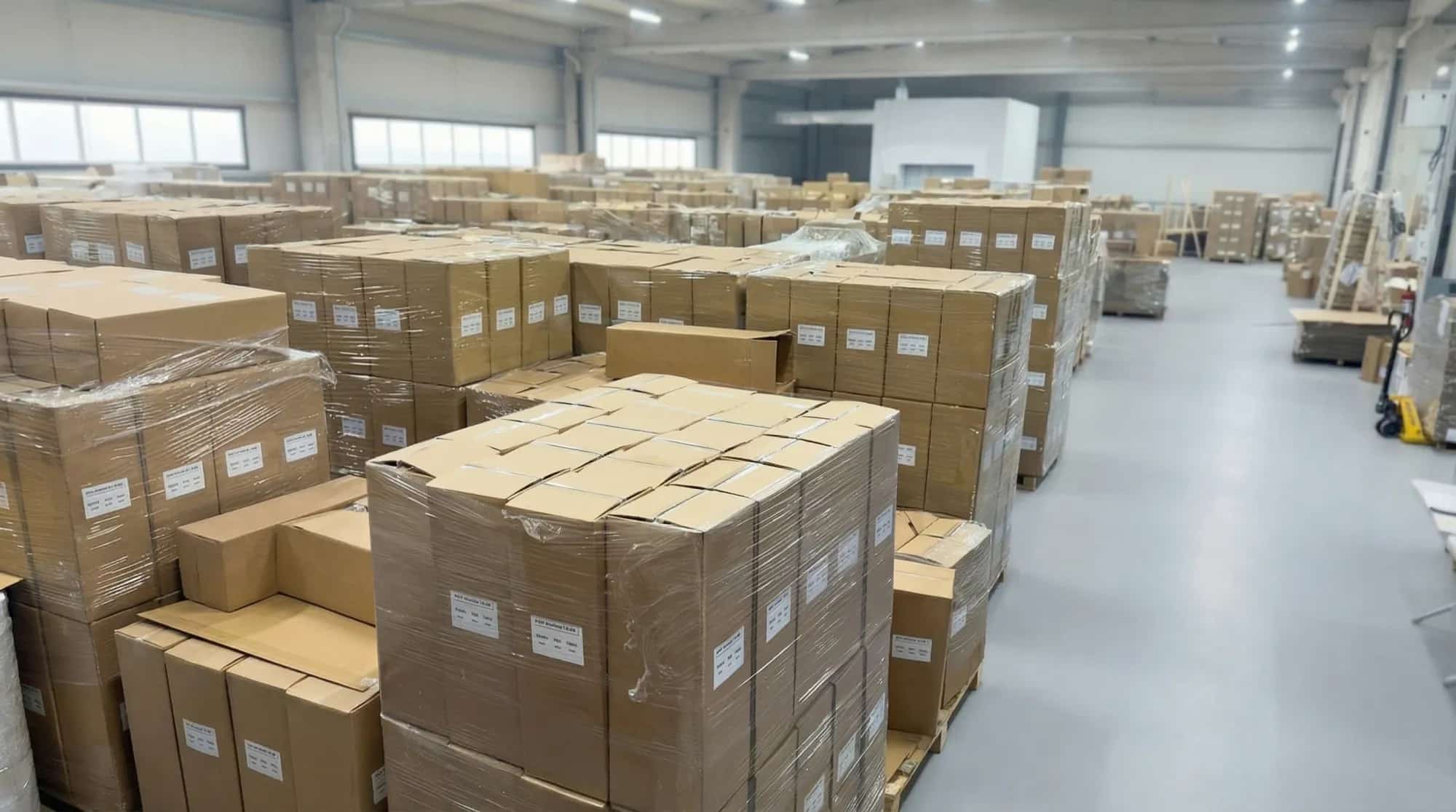 MGS POF (poliolefin) şirink film deposu — yerli üretim avantajı stoktan teslim sevkiyat kolileri